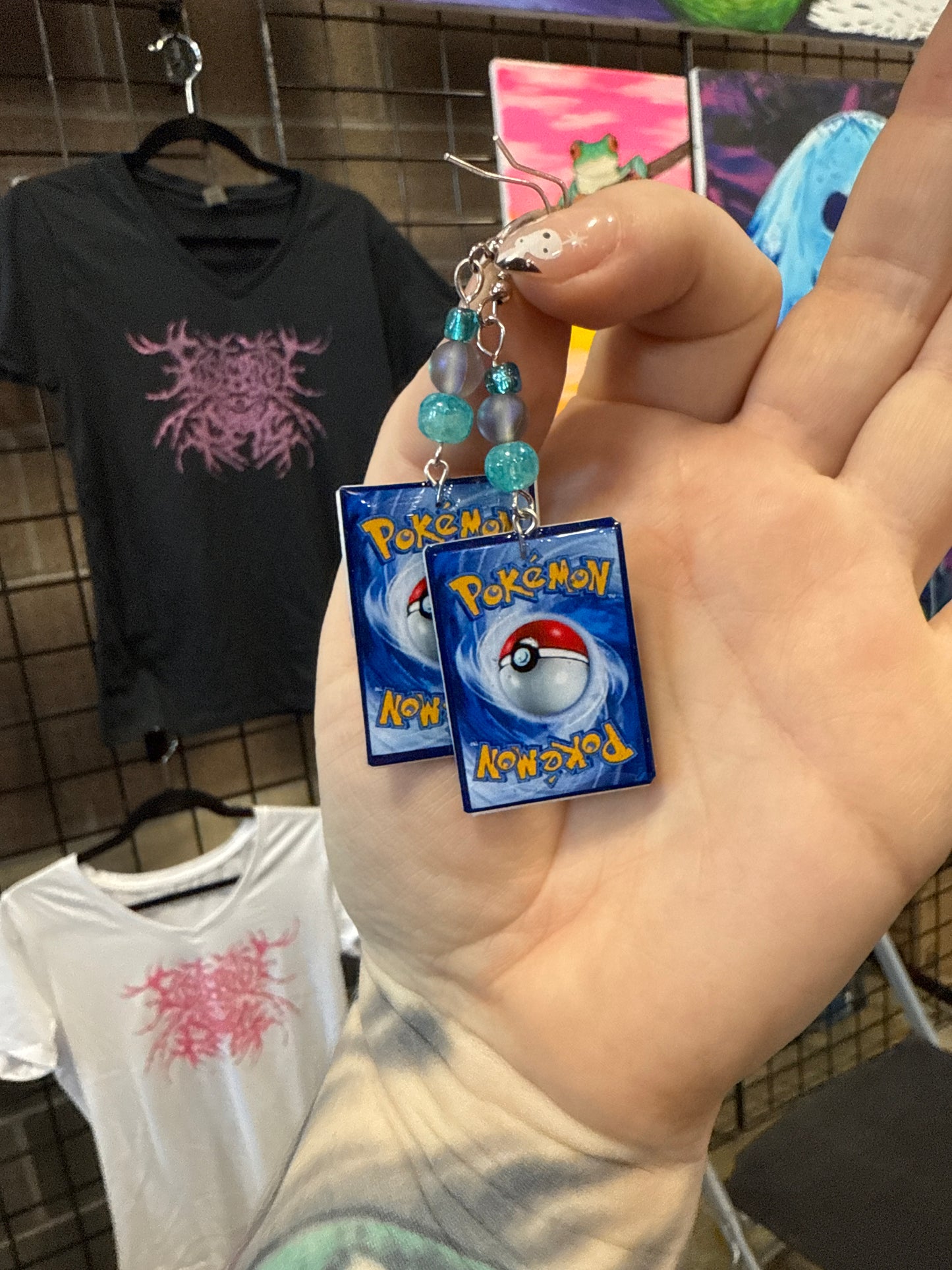 Blastoise Pokemon earrings